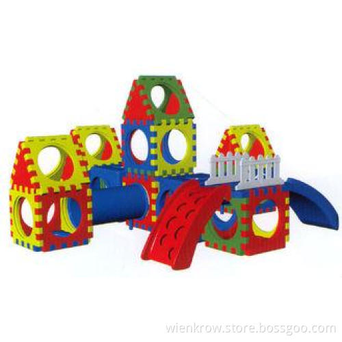 Commercial Plastic Playground Slide Equipments , Children P